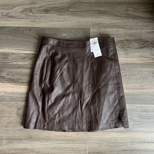 Abercrombie leather mini skirt